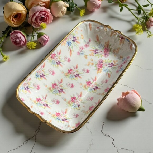 Vintage Other - Vintage Chintz Concorde Sandwich plate